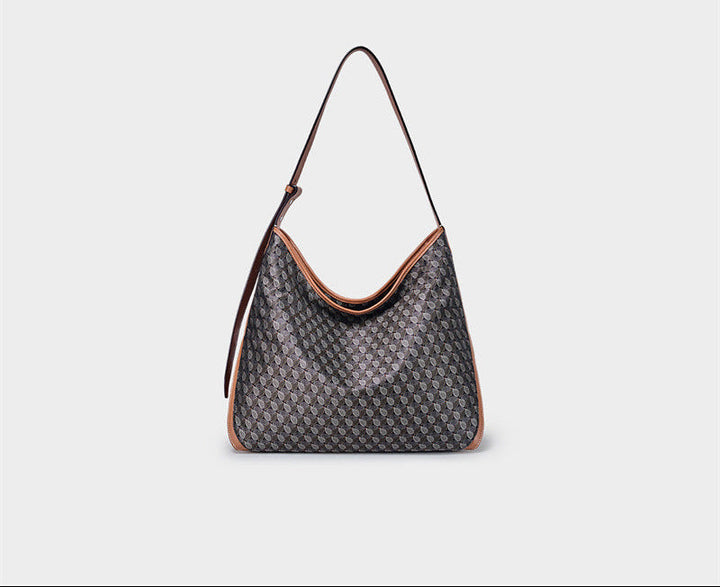 Brown Monogram Crescent Shoulder Bag – DISSONA