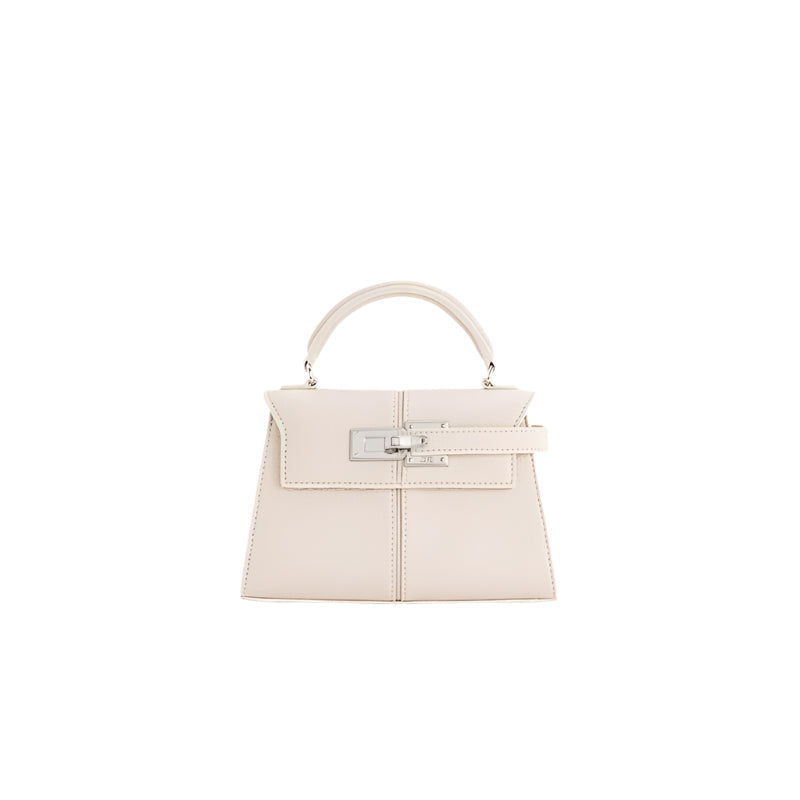 Structured Top-Handle Bag with Turn-Lock Closure – IVIIRY