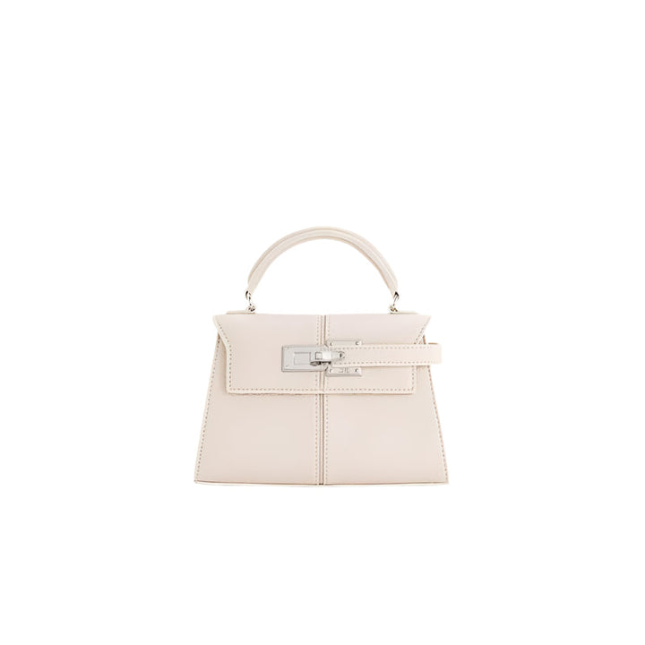 Structured Top-Handle Bag with Turn-Lock Closure – IVIIRY