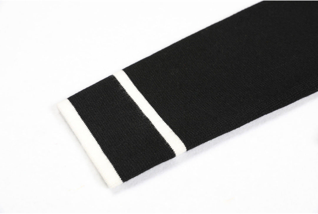 long sleeve tailored suit with contrast piping - ODD- DORRAZLI