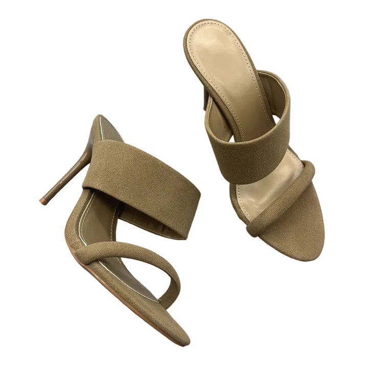 double strap stiletto mule with minimalist silhouette – EDGE