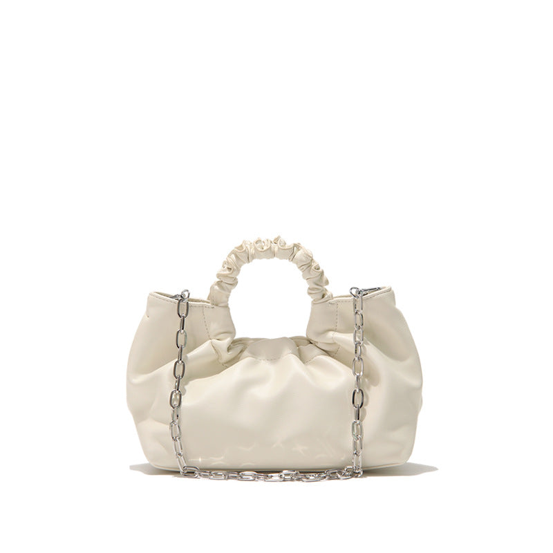 Ruched Handle Chain Shoulder Bag – ÉLAN