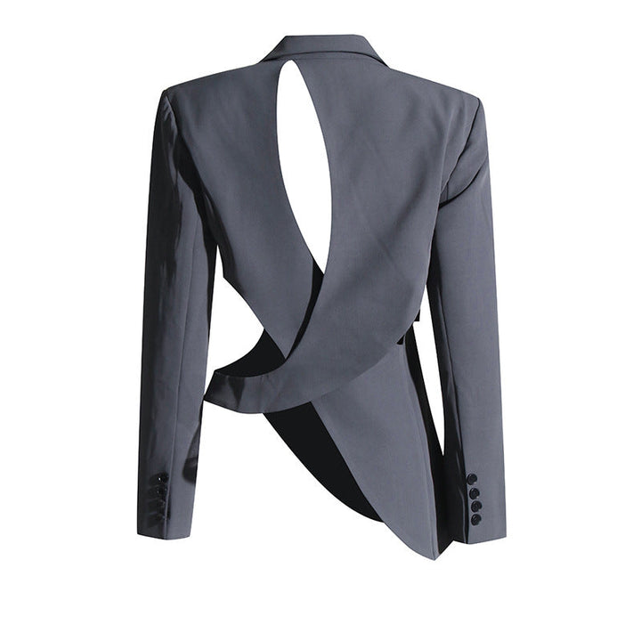 asymmetrical cut-out blazer with buckle detail - Flszkghf