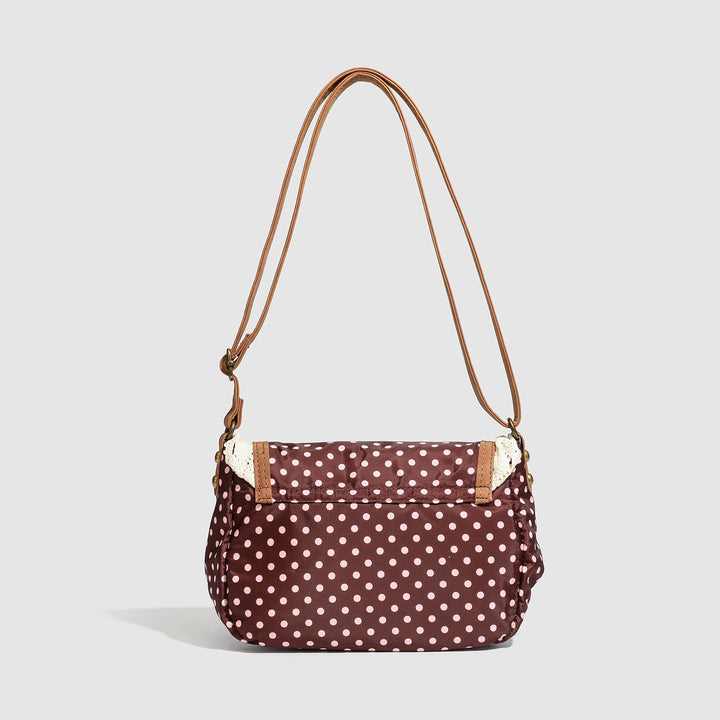 Vintage Polka Dot Crossbody Bag - Sweet