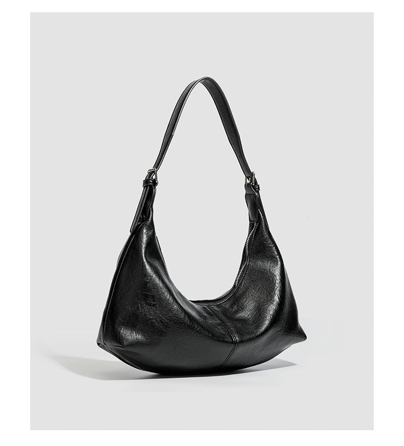 Leather Hobo Shoulder Bag – SIENNA