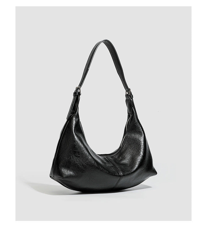 Leather Hobo Shoulder Bag – SIENNA
