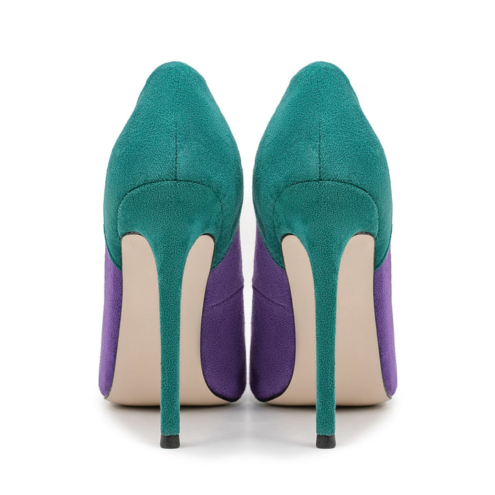 Fuchsia Suede Stiletto Pumps – Royal