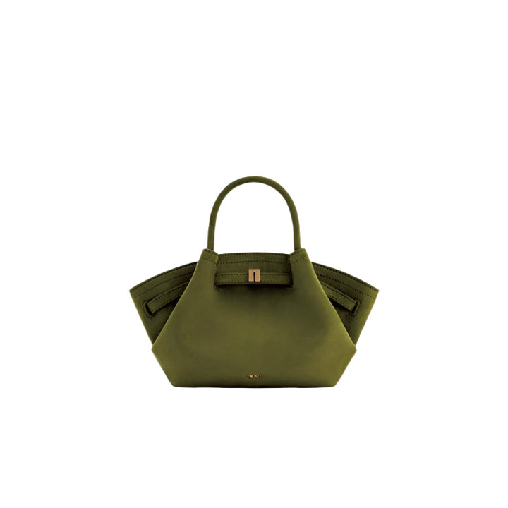 structured mini tote bag with folded side panels – VERA