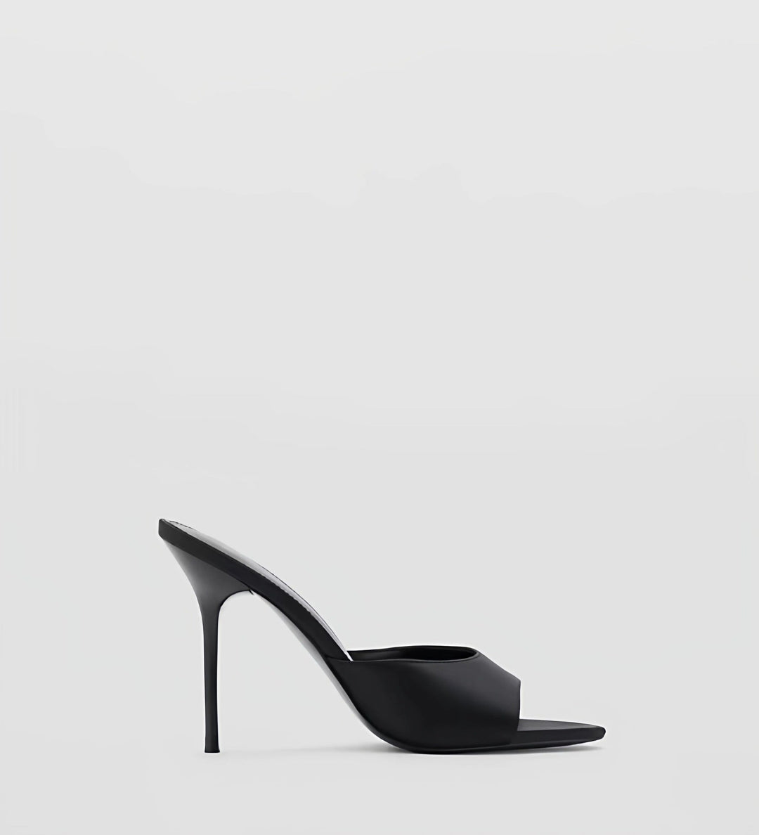 Chocolate Brown Minimalist Stiletto Mule Sandals – MNG