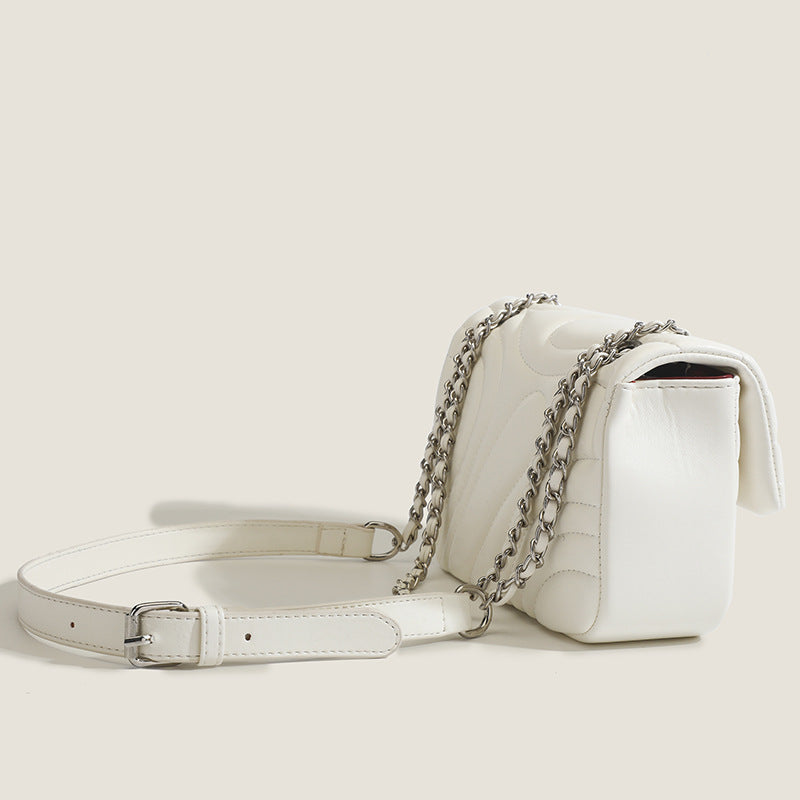 Quilted Chain Shoulder Bag - Elegant