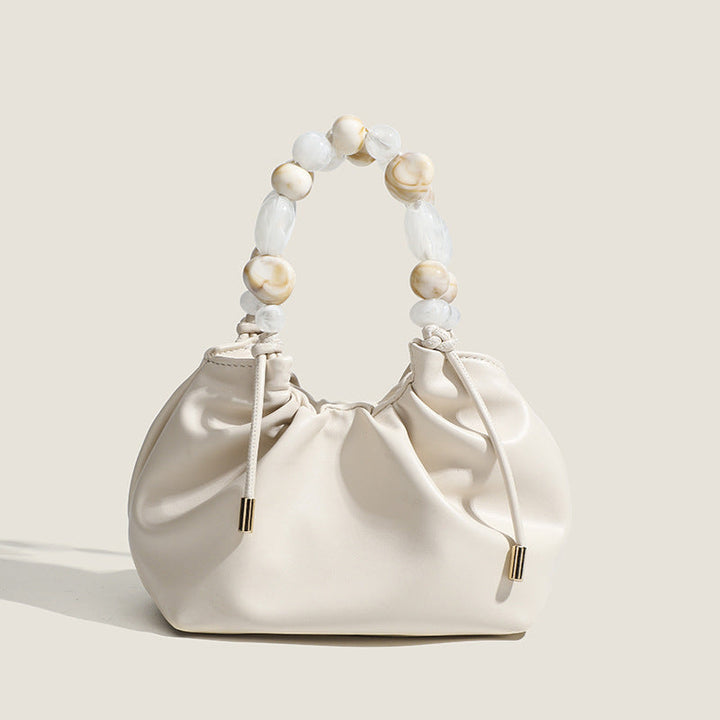 Pearl Handle Drawstring Bag - Elegant