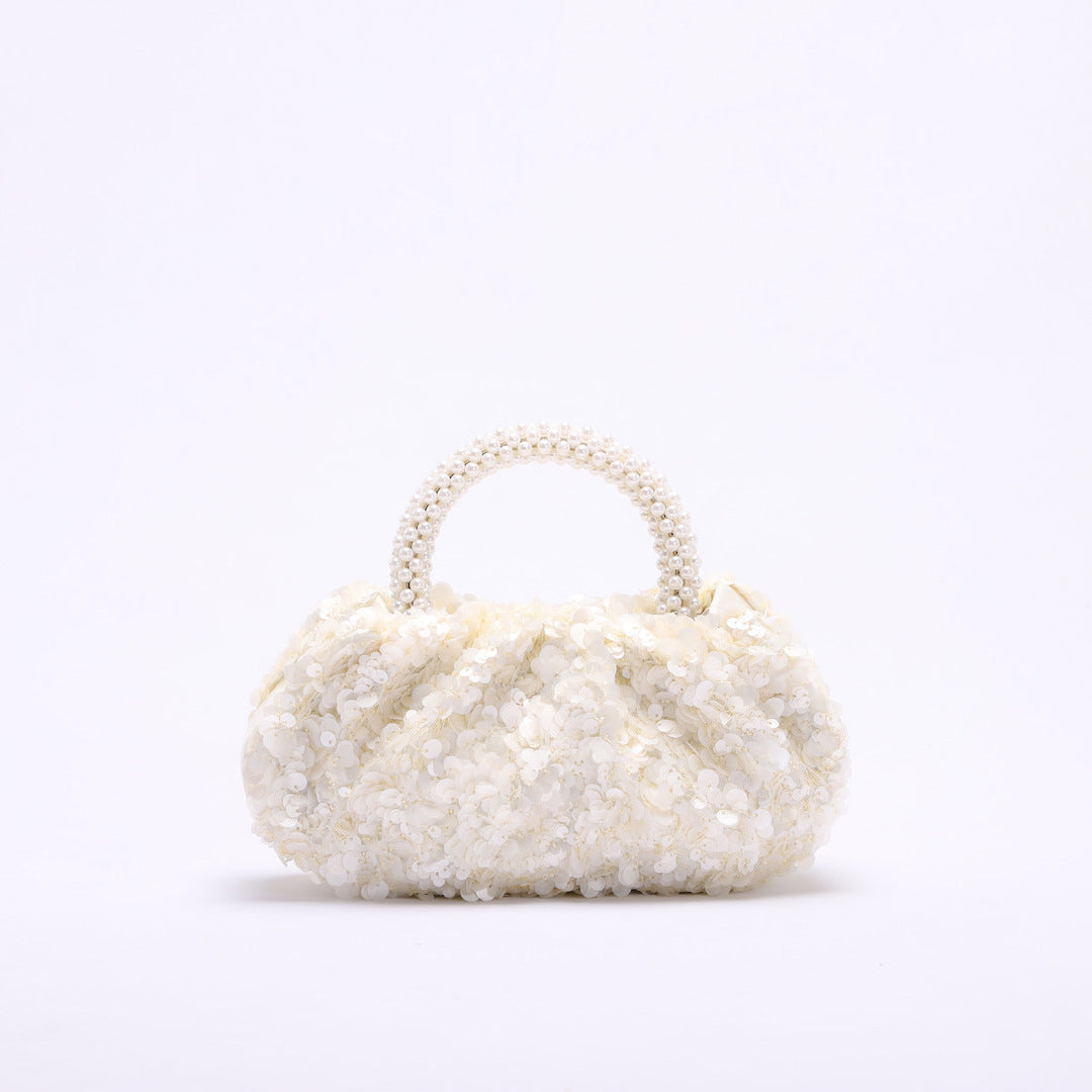 floral embroidered handbag with round handle – BLOSIOVI