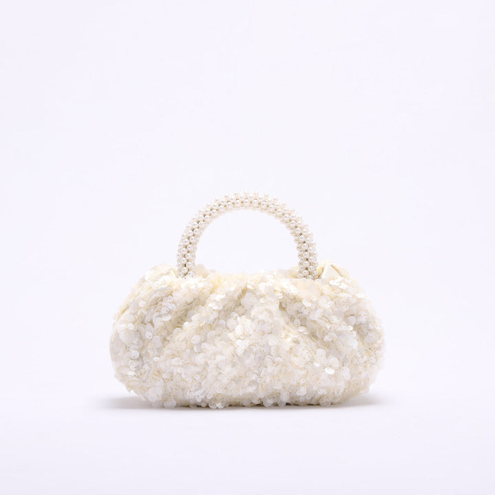 floral embroidered handbag with round handle – BLOSIOVI