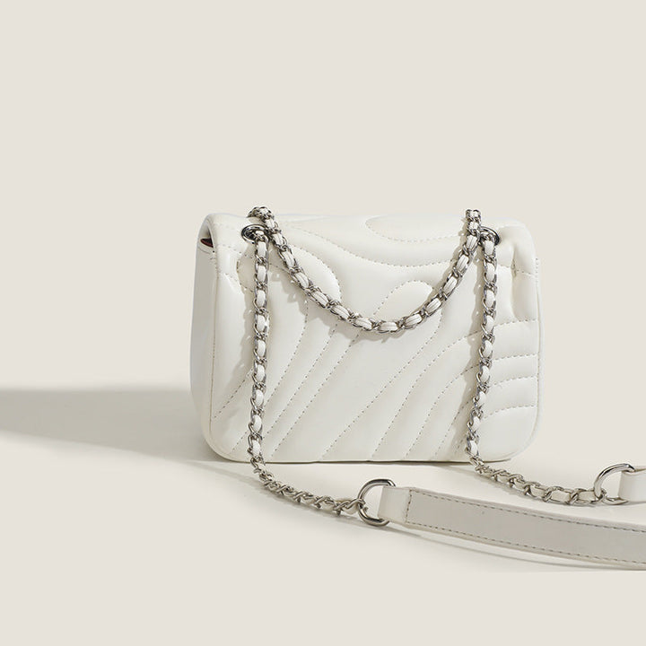 Quilted Chain Shoulder Bag - Elegant