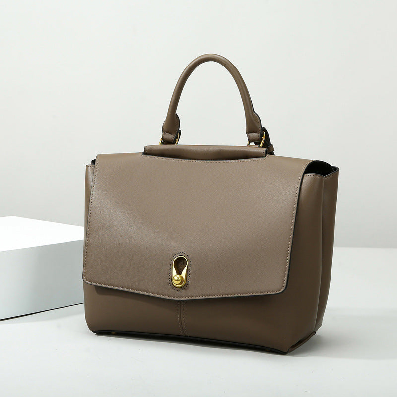 Black Structured Top Handle Tote Bag – VÉRISSA
