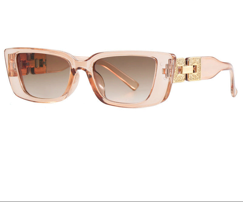 Golden Accent Square Sunglasses – BLUSH