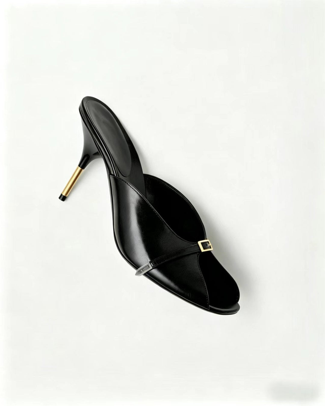 Ruby Red Peep Toe Mule Heels – Golden