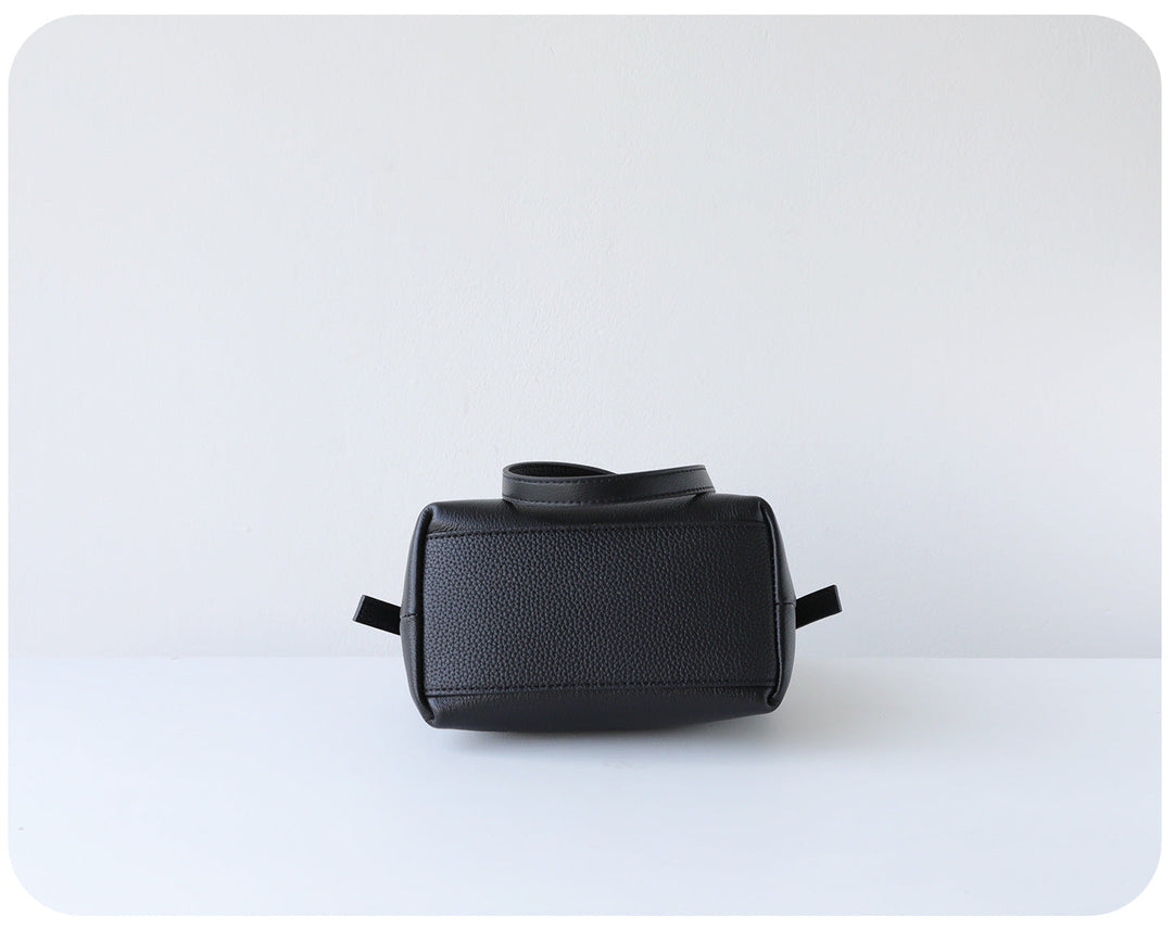 mini leather crossbody bag with metal frame clasp – YOUSF