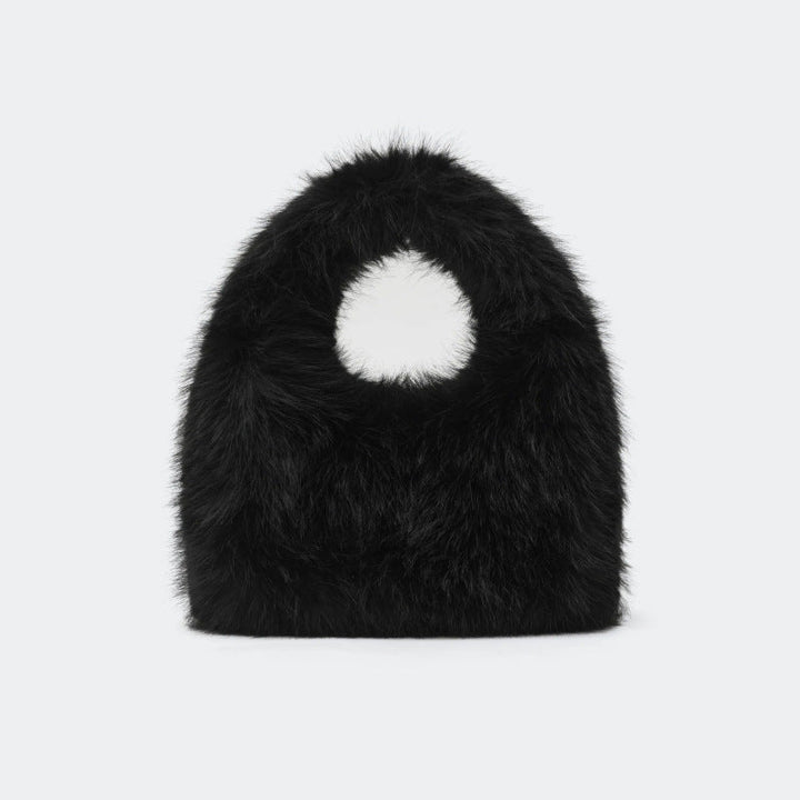Mini Faux Fur Handbag with Cut-Out Handle – BLMI