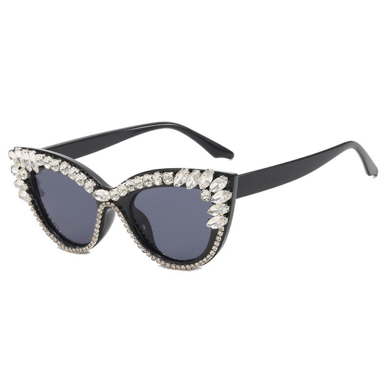Ruby Crystal Cat-Eye Sunglasses – GLAMÉ