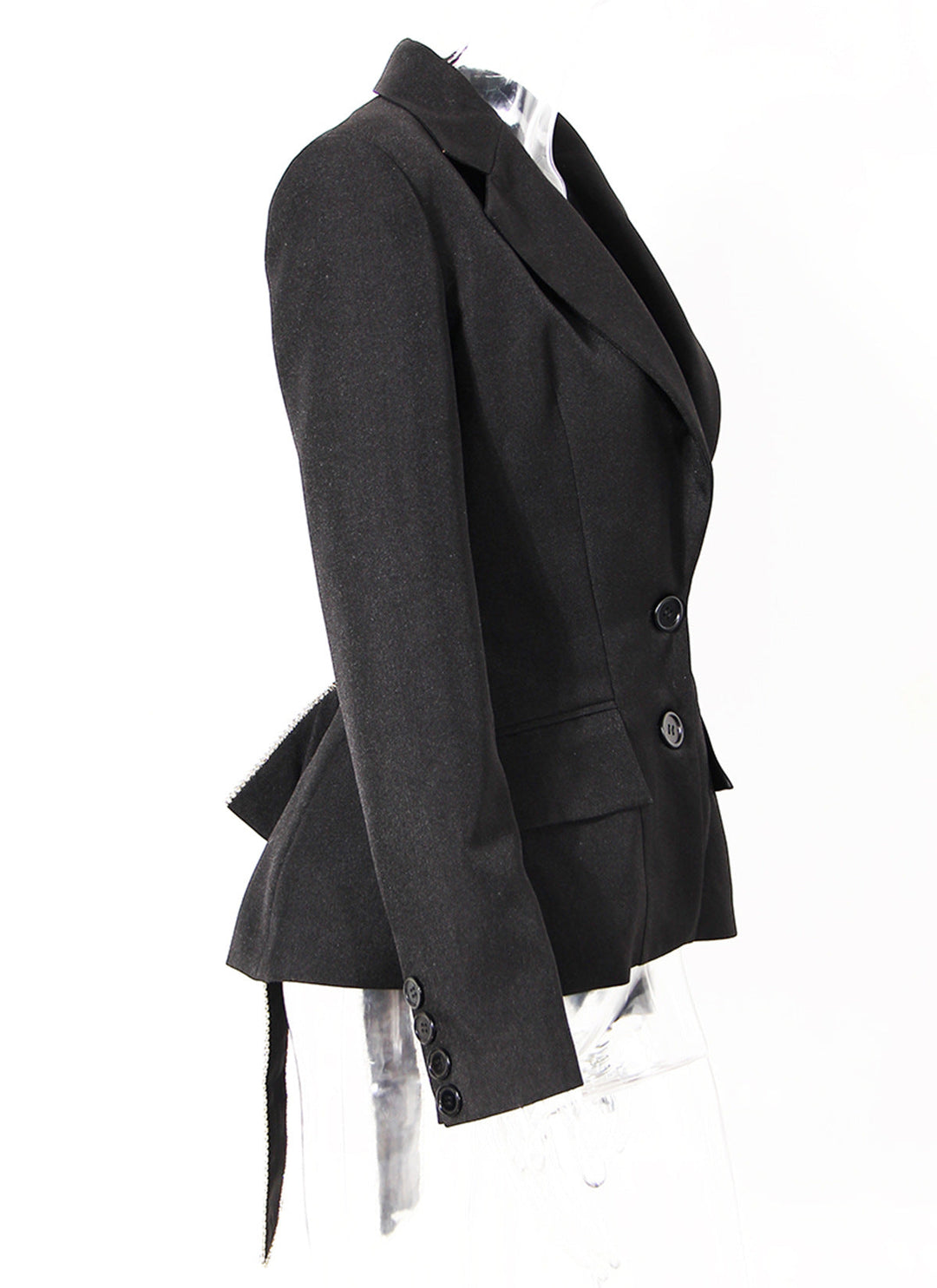 Tailored blazer with criss-cross detail - Lujiny