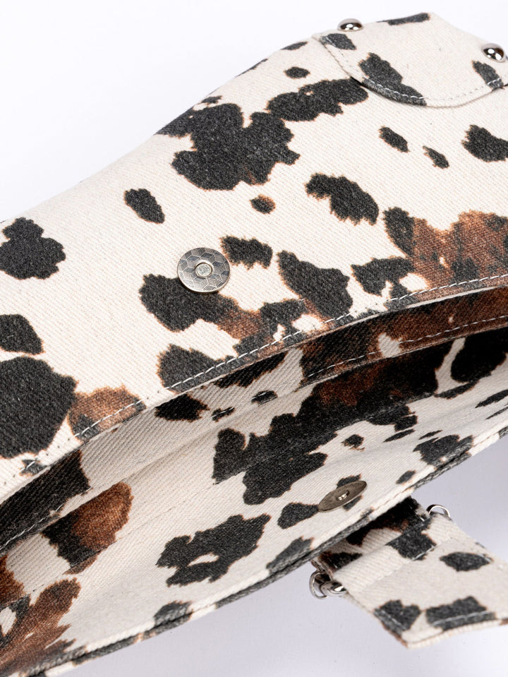 Cow Print Mini Shoulder Bag - Urban