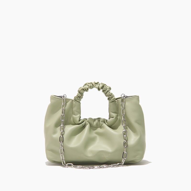 Ruched Handle Chain Shoulder Bag – ÉLAN
