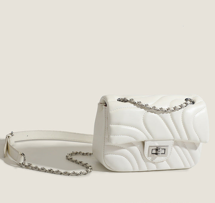 Quilted Chain Shoulder Bag - Elegant