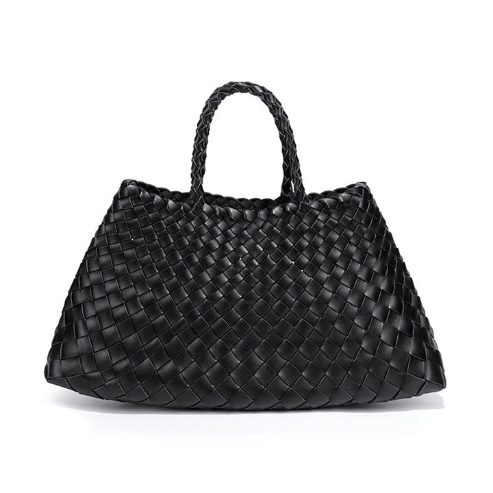 Oversized Woven Handbag – AZURE