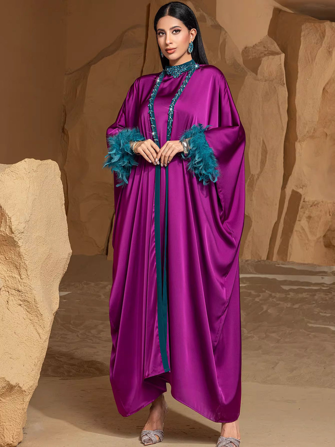Long Sleeve Maxi Dress with Relaxed Fit – TAMER