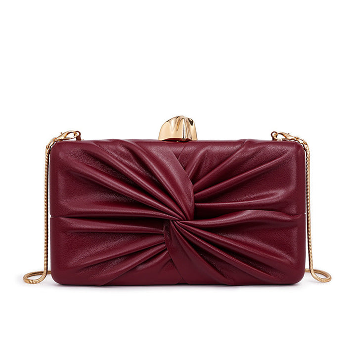 Silver Ruched Evening Clutch Bag – ÉTOILÉA