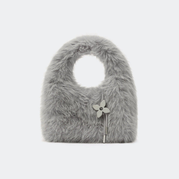 Mini Faux Fur Handbag with Cut-Out Handle – BLMI