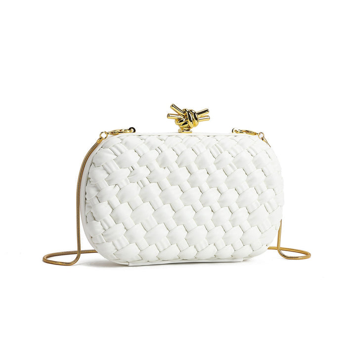 Metallic Woven Clutch Chain Bag – ORLÉANA