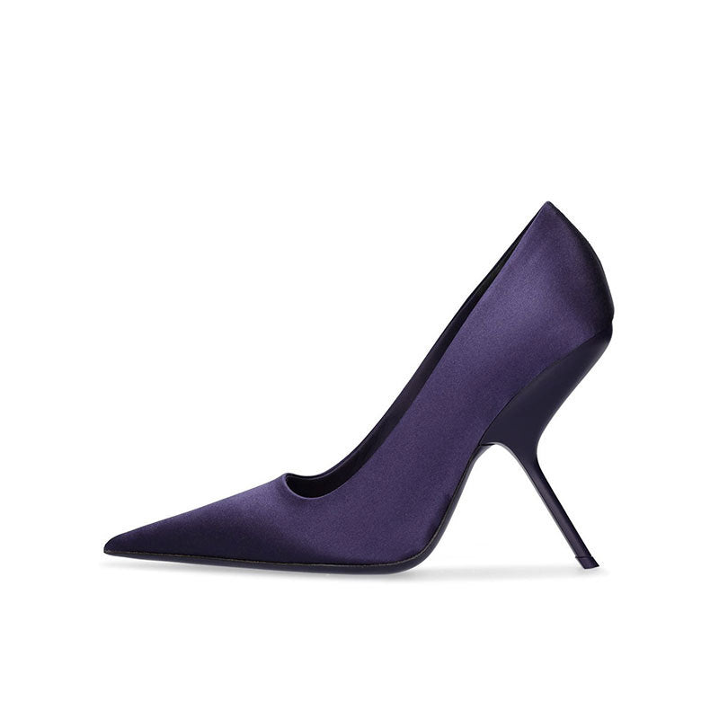 Pointed Toe Sculpted Stiletto Pumps – SCARLET