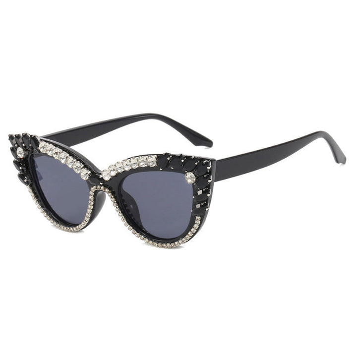 Ruby Crystal Cat-Eye Sunglasses – GLAMÉ
