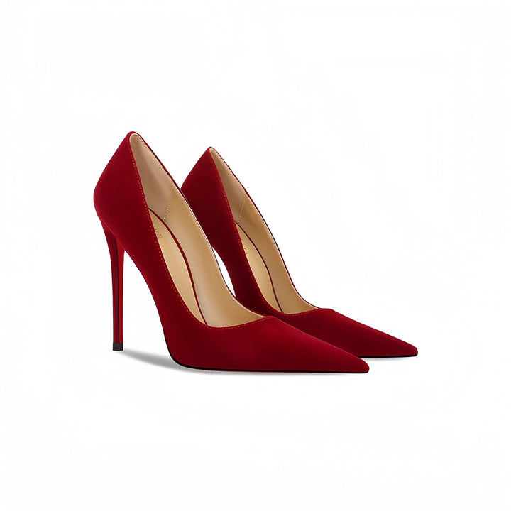 Classic Red Pointed Toe Stiletto Heels – IVORÉS