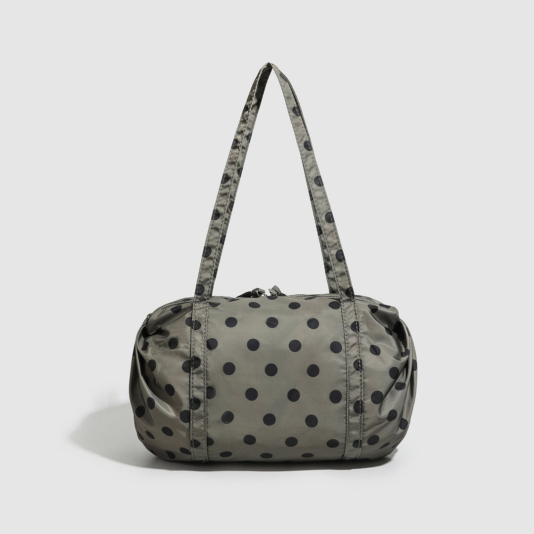 Polka Dot Nylon Travel Shoulder Bag - Lightweight