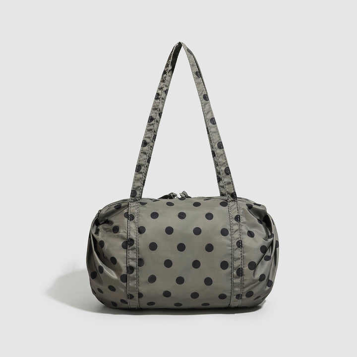 Polka Dot Nylon Travel Shoulder Bag - Lightweight