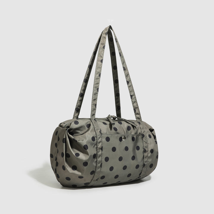 Polka Dot Nylon Travel Shoulder Bag - Lightweight