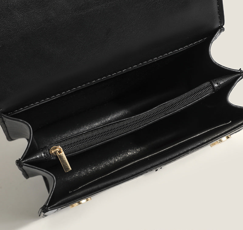 Argyle Pattern Top Handle Bag - Classic