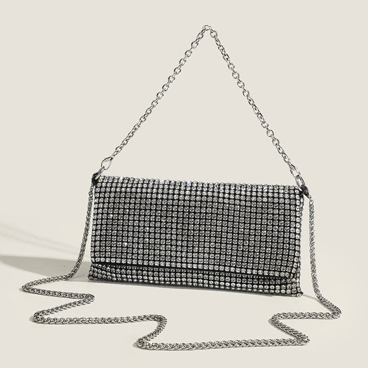 Crystal Mesh Chain Evening Bag - Luxe