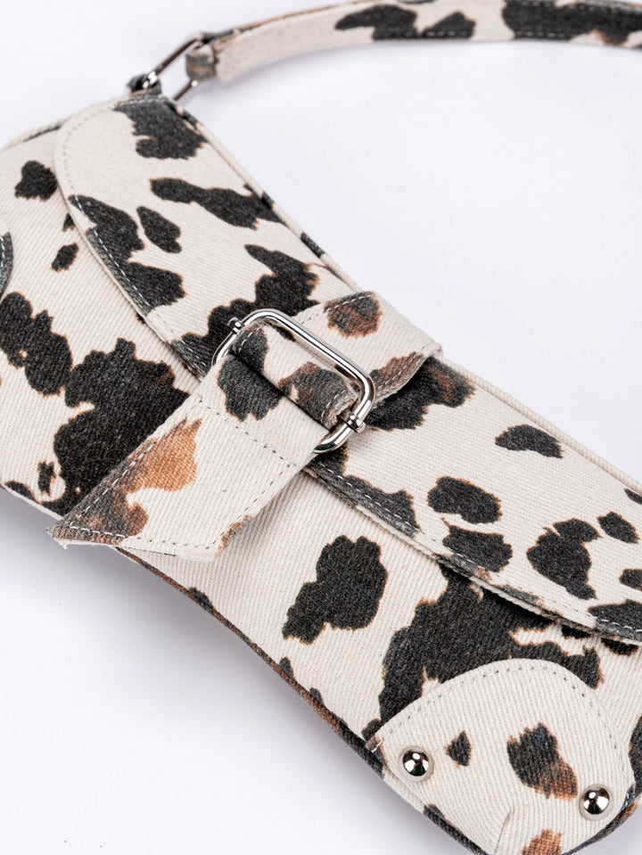 Cow Print Mini Shoulder Bag - Urban