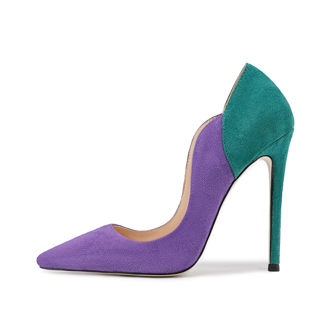 Fuchsia Suede Stiletto Pumps – Royal