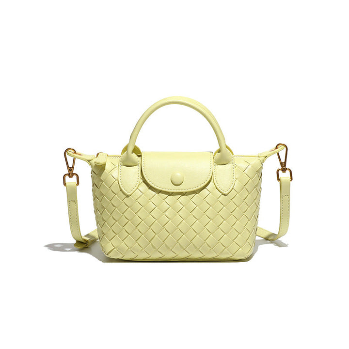 Mini Woven Crossbody Tote – BORDEAUX