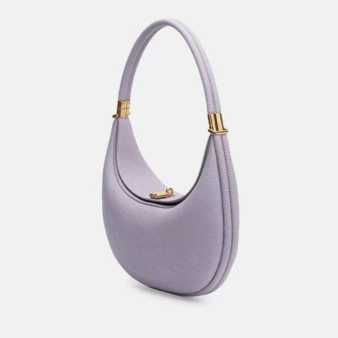 crescent hobo bag with gold hardware – MIRA