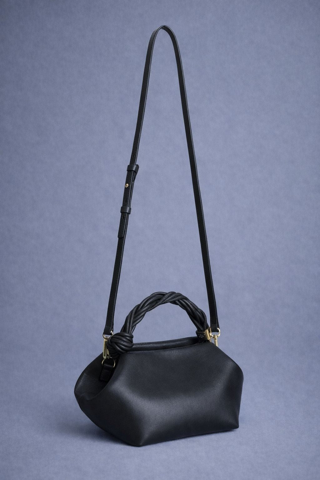 mini shoulder bag with braided handle detail – KNOT