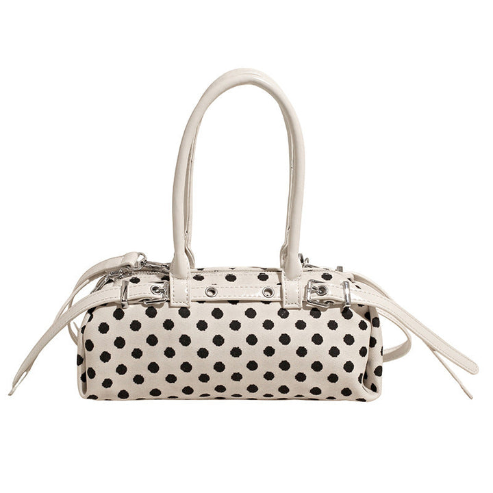 Brown Polka Dot Barrel Shoulder Bag – ÉLOVIA