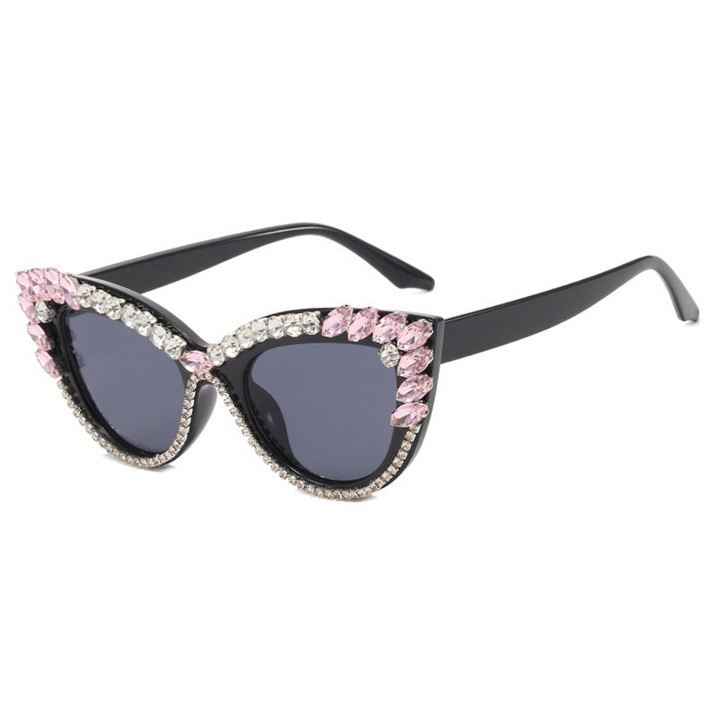 Ruby Crystal Cat-Eye Sunglasses – GLAMÉ