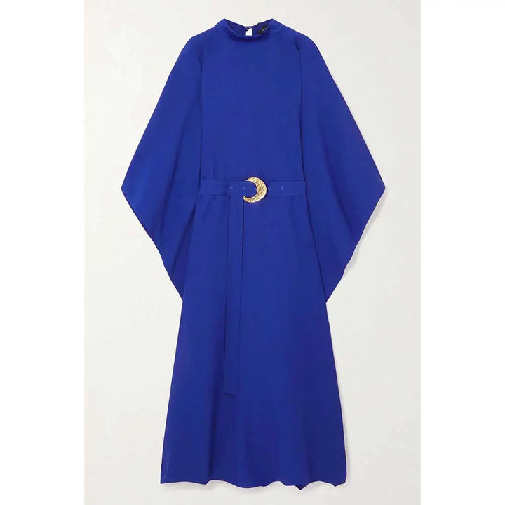 belted kaftan gown with moon buckle – Sushila