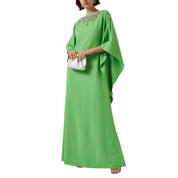 Embellished neckline kaftan gown – Zillah
